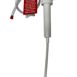 1 GALLON PUMP WHITE -  WITH TUBE AND VALVE CAP CORE REMOVER IN BAG
