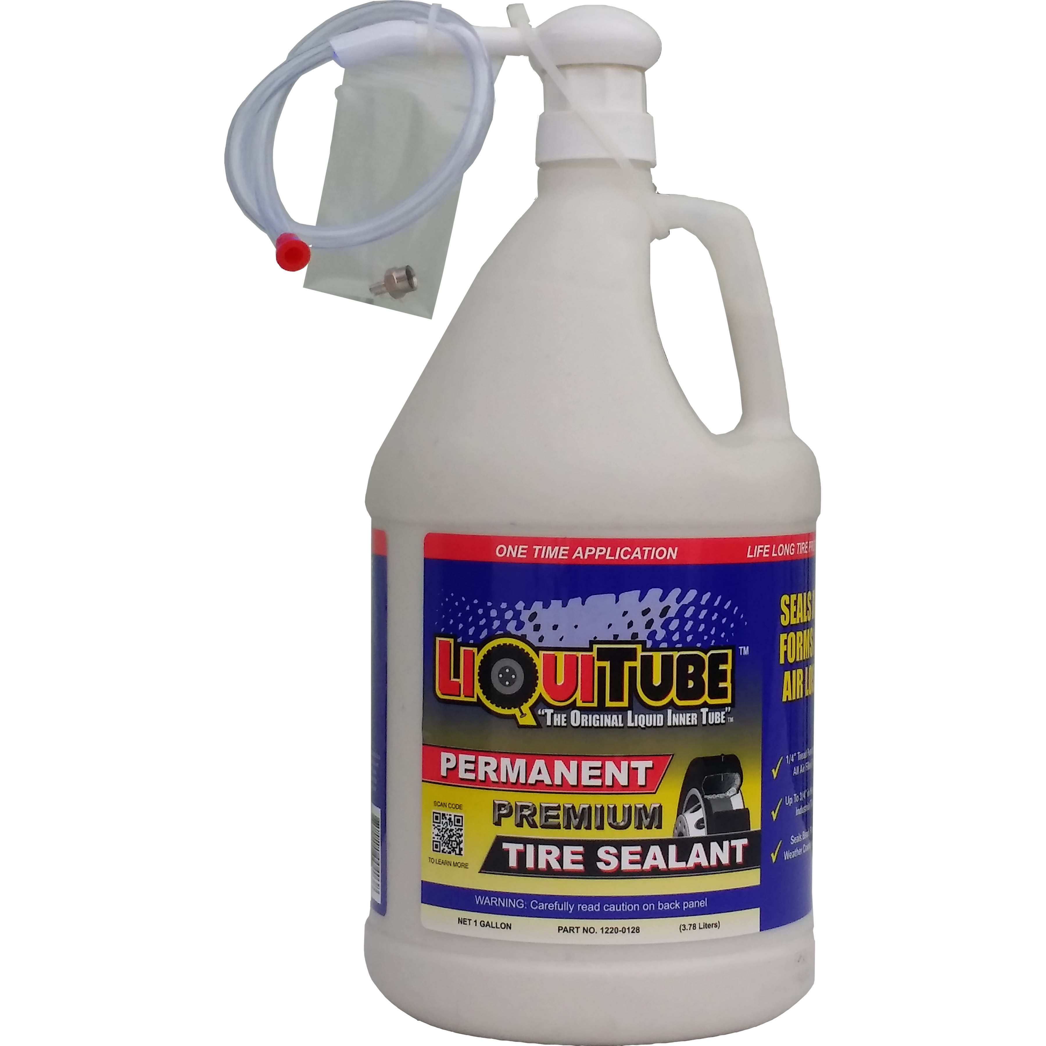 1 GALLON JUG OF LIQUITUBE TIRE SEALANT WITH PUMP